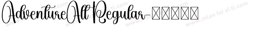 AdventureAlt Regular字体转换